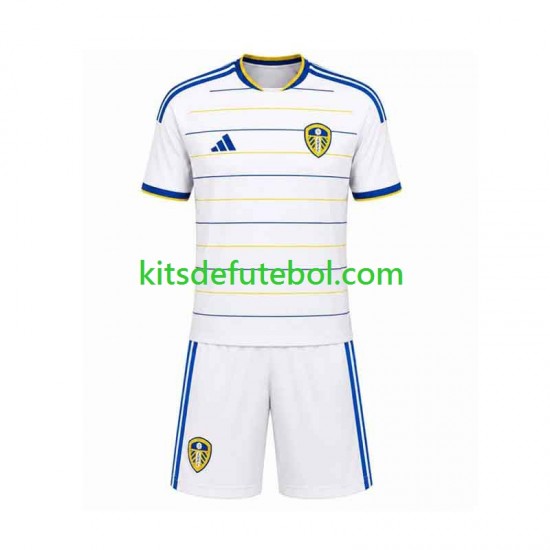 Camisola Leeds United Criança Equipamento principal 2026-2027 Mangas Curtas
