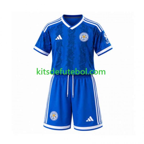 Camisola Leicester City Criança Equipamento principal 2026-2027 Mangas Curtas