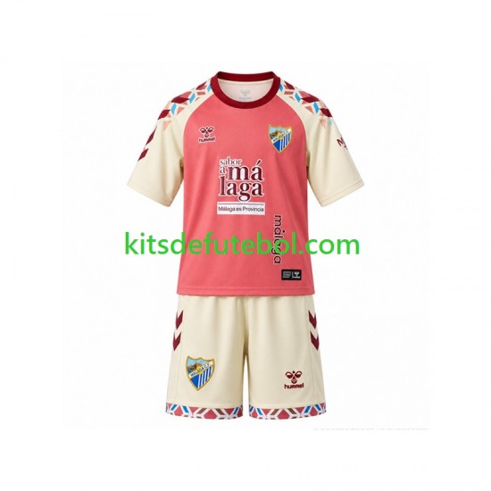 Camisola Málaga CF Criança Equipamento alternativo 2026-2027 Mangas Curtas