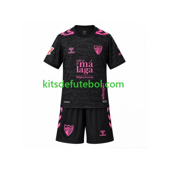 Camisola Málaga CF Criança Terceiro equipamento 2026-2027 Mangas Curtas
