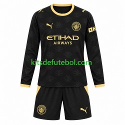 Camisola Manchester City Criança Equipamento alternativo 2026-2027 Mangas Compridas