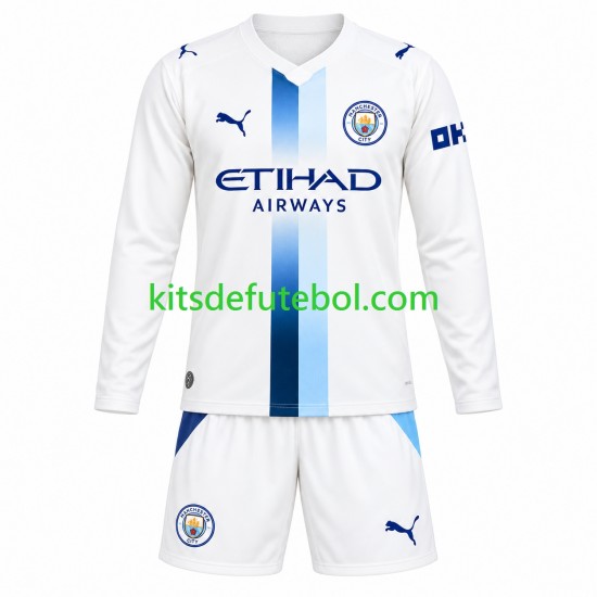Camisola Manchester City Criança Terceiro equipamento 2026-2027 Mangas Compridas