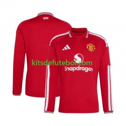 Camisola Manchester United Homem Equipamento principal 2026-2027 Mangas Compridas