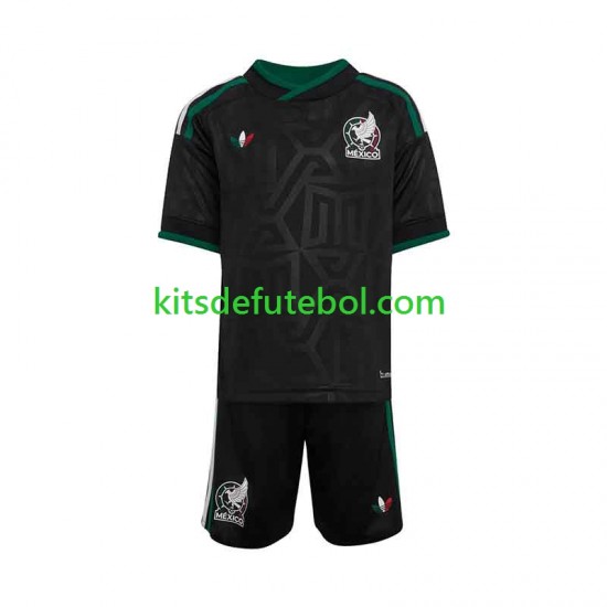 Camisola Seleção da Mexicana Criança Terceiro equipamento 2026 Mangas Curtas
