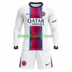 Camisola Paris Saint-Germain Criança Equipamento alternativo 2026-2027 Mangas Compridas