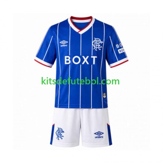 Camisola Rangers Criança Equipamento principal 2026-2027 Mangas Curtas