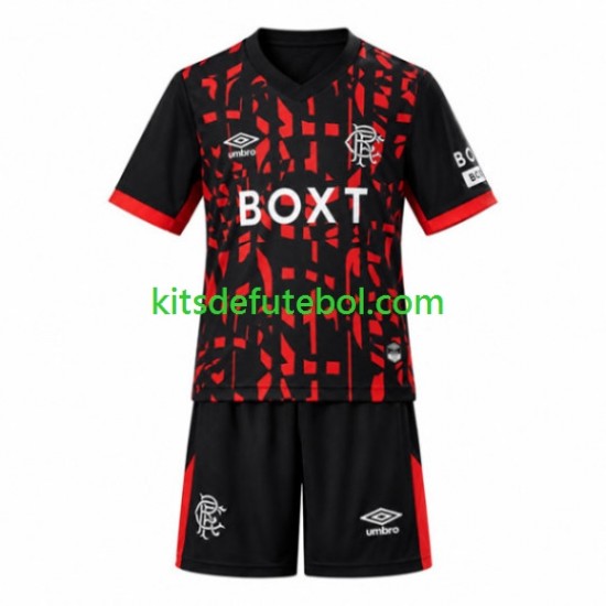 Camisola Rangers Criança Terceiro equipamento 2026-2027 Mangas Curtas