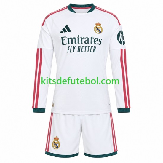Camisola Real Madrid Criança Equipamento principal 2026-2027 Mangas Compridas