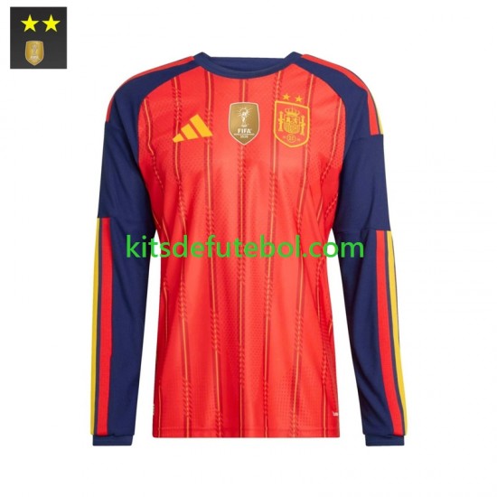 Camisola Seleção da Espanhola Homem Equipamento principal 2026-2027 Mangas Compridas