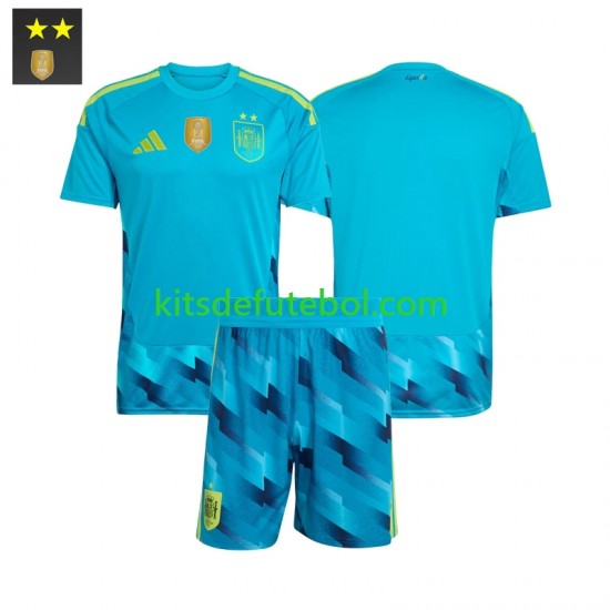 Camisola de Guarda-redes Seleção da Espanhola Criança Equipamento principal 2026-2027 Mangas Curtas