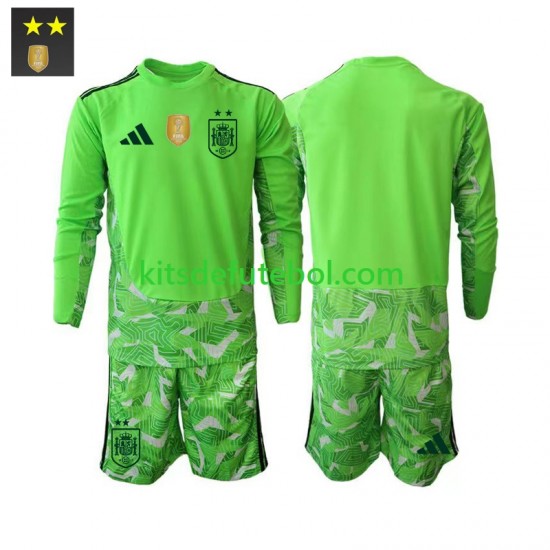Camisola de Guarda-redes Seleção da Espanhola Criança Terceiro equipamento 2026-2027 Mangas Compridas