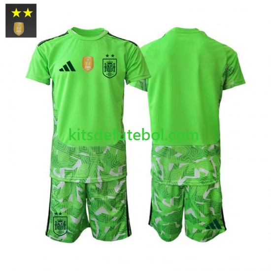 Camisola de Guarda-redes Seleção da Espanhola Criança Terceiro equipamento 2026-2027 Mangas Curtas