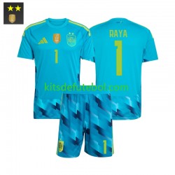 Camisola de Guarda-redes Seleção da Espanhola David Raya 1 Criança Equipamento principal 2026-2027 Mangas Curtas