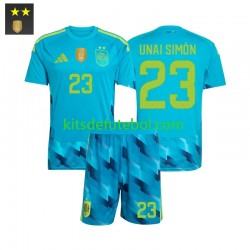 Camisola de Guarda-redes Seleção da Espanhola Unai Simon 23 Criança Equipamento principal 2026-2027 Mangas Curtas