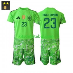 Camisola de Guarda-redes Seleção da Espanhola Unai Simon 23 Criança Terceiro equipamento 2026-2027 Mangas Curtas
