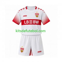 Camisola VfB Stuttgart Criança Equipamento alternativo 2026-2027 Mangas Curtas