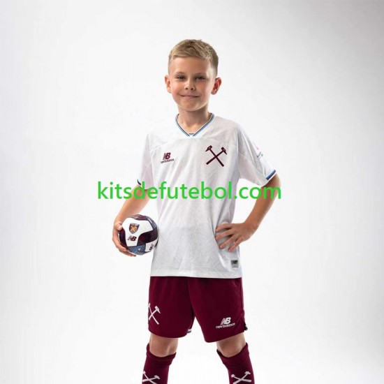 Camisola West Ham United Criança Equipamento alternativo 2026-2027 Mangas Curtas