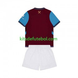Camisola West Ham United Criança Equipamento principal 2026-2027 Mangas Curtas