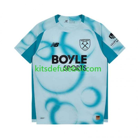 Camisola West Ham United Homem Terceiro equipamento 2026-2027 Mangas Curtas