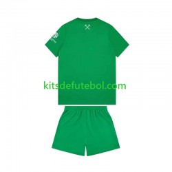 Camisola de Guarda-redes West Ham United Criança Equipamento principal 2026-2027 Mangas Curtas