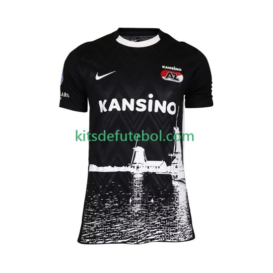 Camisola AZ Alkmaar Homem Quarto equipamento 2024-2025 Mangas Curtas