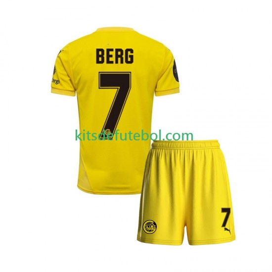Camisola FK Bodø/Glimt Patrick Berg 7 Criança Equipamento principal 2025 Mangas Curtas