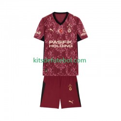 Camisola Galatasaray Criança Terceiro equipamento 2025-2026 Mangas Curtas