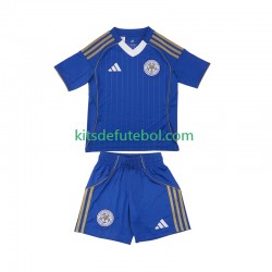 Camisola Leicester City Criança Equipamento principal 2025-2026 Mangas Curtas