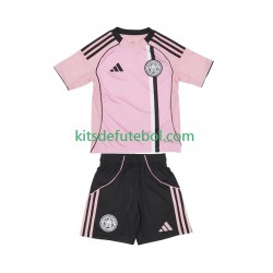 Camisola Leicester City Criança Terceiro equipamento 2025-2026 Mangas Curtas