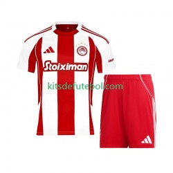 Camisola Olympiacos Criança Equipamento principal 2025-2026 Mangas Curtas