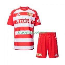 Camisola Union Berlin Criança Equipamento principal 2025-2026 Mangas Curtas