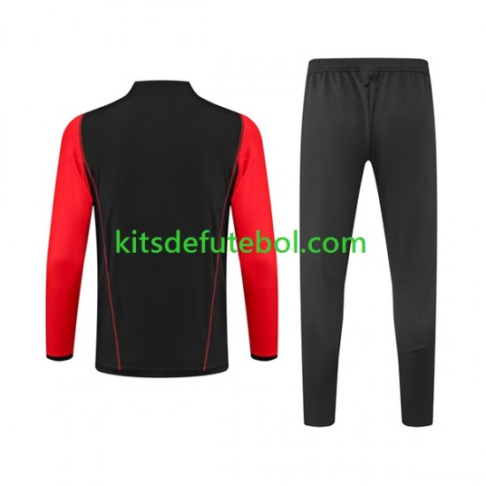 AS Roma Preto Conjunto de treino 2023-2024