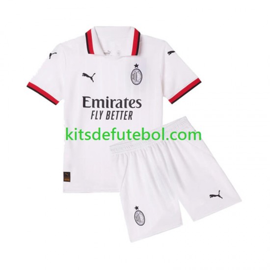 Camisola AC Milan Criança Equipamento alternativo 2024-2025 Mangas Curtas