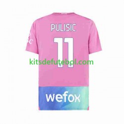 Camisola AC Milan Christian Pulisic 11 Homem Terceiro equipamento 2023-2024 Mangas Curtas