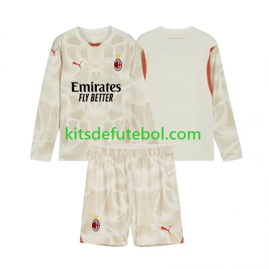 Camisola de Guarda-redes AC Milan Criança Terceiro equipamento 2024-2025 Mangas Compridas