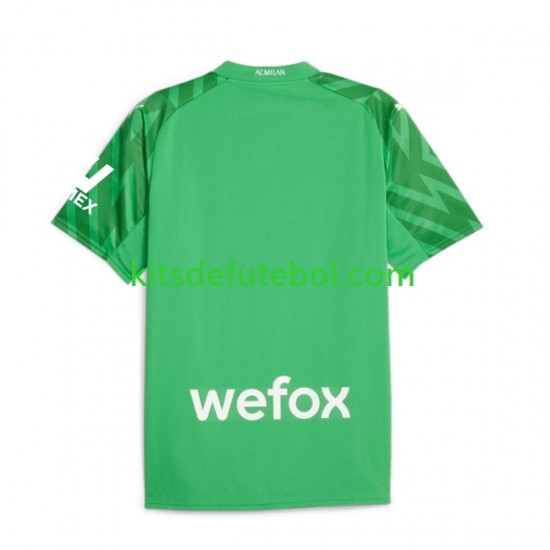 Camisola de Guarda-redes AC Milan Homem Equipamento principal 2023-2024 Mangas Curtas