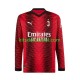 Camisola AC Milan Homem Equipamento principal 2023-2024 Mangas Compridas
