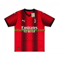 Camisola AC Milan Homem Equipamento principal 2023-2024 Mangas Curtas