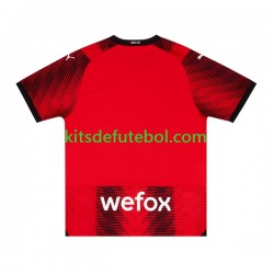 Camisola AC Milan Homem Equipamento principal 2023-2024 Mangas Curtas
