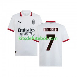 Camisola AC Milan Morata 7 Homem Equipamento alternativo 2024-2025 Mangas Curtas
