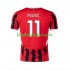 Camisola AC Milan Pulisic 11 Homem Equipamento principal 2024-2025 Mangas Curtas