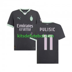 Camisola AC Milan Pulisic 11 Homem Terceiro equipamento 2024-2025 Mangas Curtas