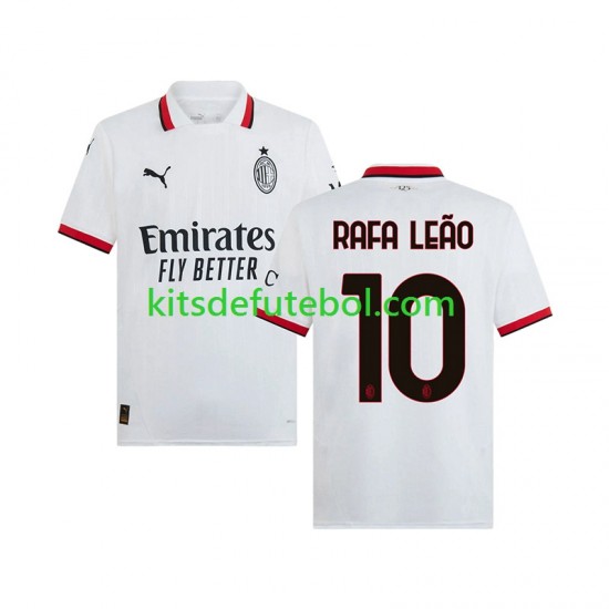 Camisola AC Milan RAFA LEAO 10 Homem Equipamento alternativo 2024-2025 Mangas Curtas