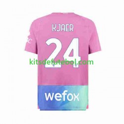Camisola AC Milan Simon Kjaer 24 Homem Terceiro equipamento 2023-2024 Mangas Curtas