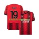 Camisola AC Milan Theo Hernandez 19 Homem Equipamento principal 2023-2024 Mangas Curtas