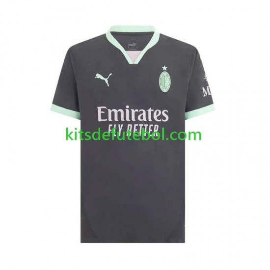 Camisola AC Milan Homem Terceiro equipamento 2024-2025 Mangas Curtas