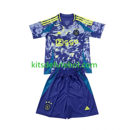 Camisola AFC Ajax Criança Equipamento alternativo 2024-2025 Mangas Curtas