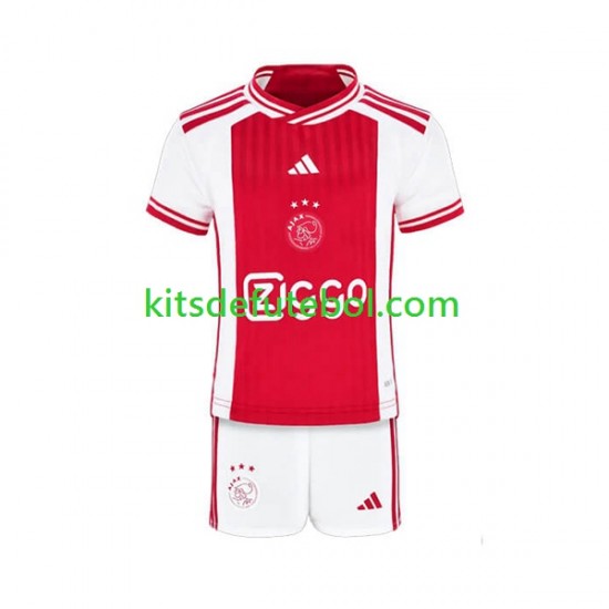 Camisola AFC Ajax Criança Equipamento principal 2023-2024 Mangas Curtas