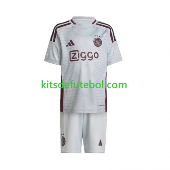 Camisola AFC Ajax Criança Terceiro equipamento 2024-2025 Mangas Curtas