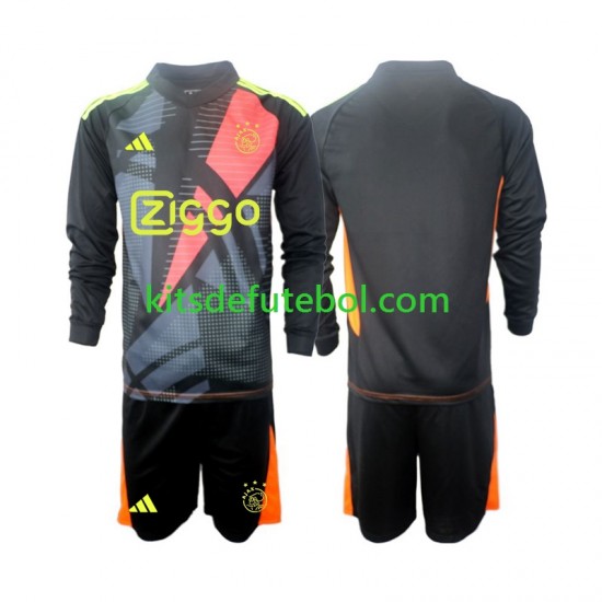 Camisola de Guarda-redes AFC Ajax Criança Equipamento principal 2024-2025 Mangas Compridas
